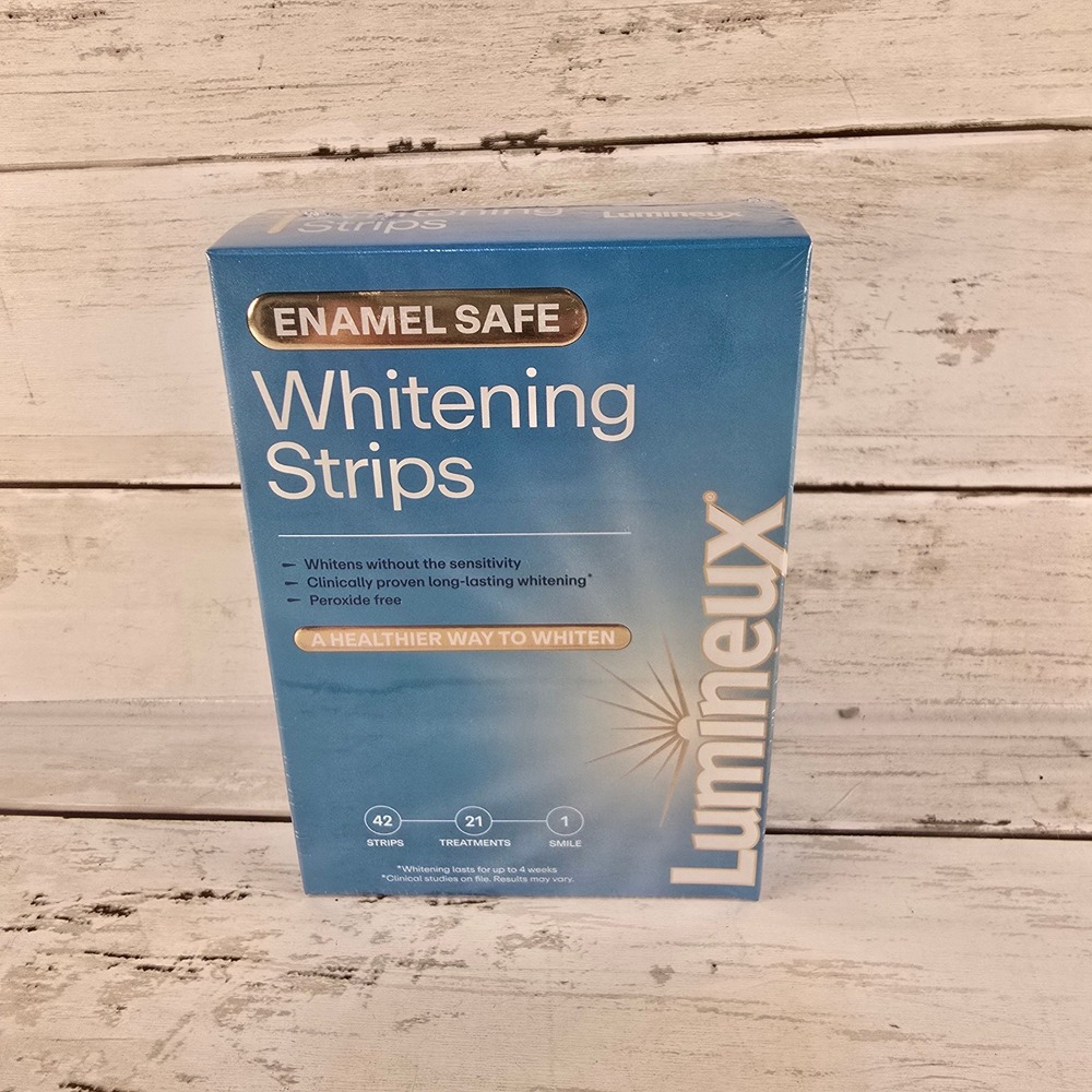 NEW Lumineux Enamel Safe Whitening Strips Peroxide Free‎ 21 Treatments 42 Strips